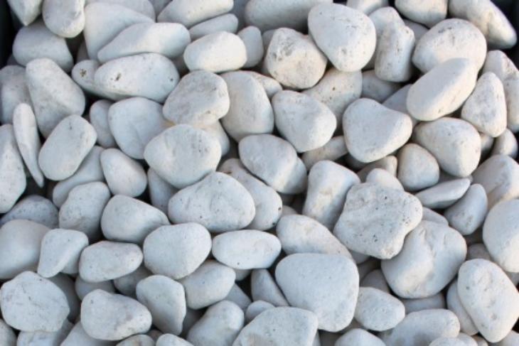 Белая галька галтовка (20-40 мм.)  купить в Старом Осколе от производителя, без посредников