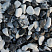 Kamenclub.ru: Мраморная крошка (щебень галтованный микс:белый-черный) фр.40-70 мм.  купить в Старом Осколе мрамор белый, черный айвори серый галтовка природного камня 15500 руб/т   фото КАМЕНЬ КЛУБ