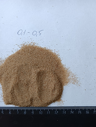 Кварцевый песок для площадок фр. 0,1-0,5 мм.  купить в Старом Осколе фото Камень Клуб