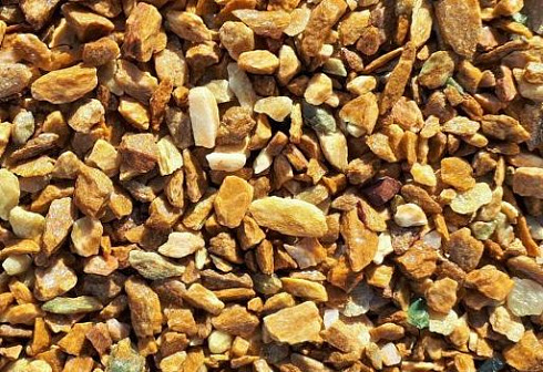 Kamenclub.ru: Щебень крошка желтый (ЗЛАТОЛИТ) фр. 20-40 мм.  купить в Старом Осколе златолит бежевый, золотистый, желтый декоративная каменная крошка 10800 руб/т   фото КАМЕНЬ КЛУБ