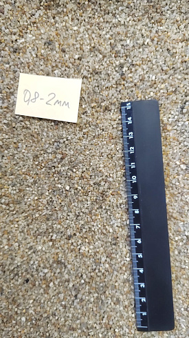 Кварцевый песок для площадок фр. 0,8 - 2 мм.  купить в Старом Осколе фото Камень Клуб